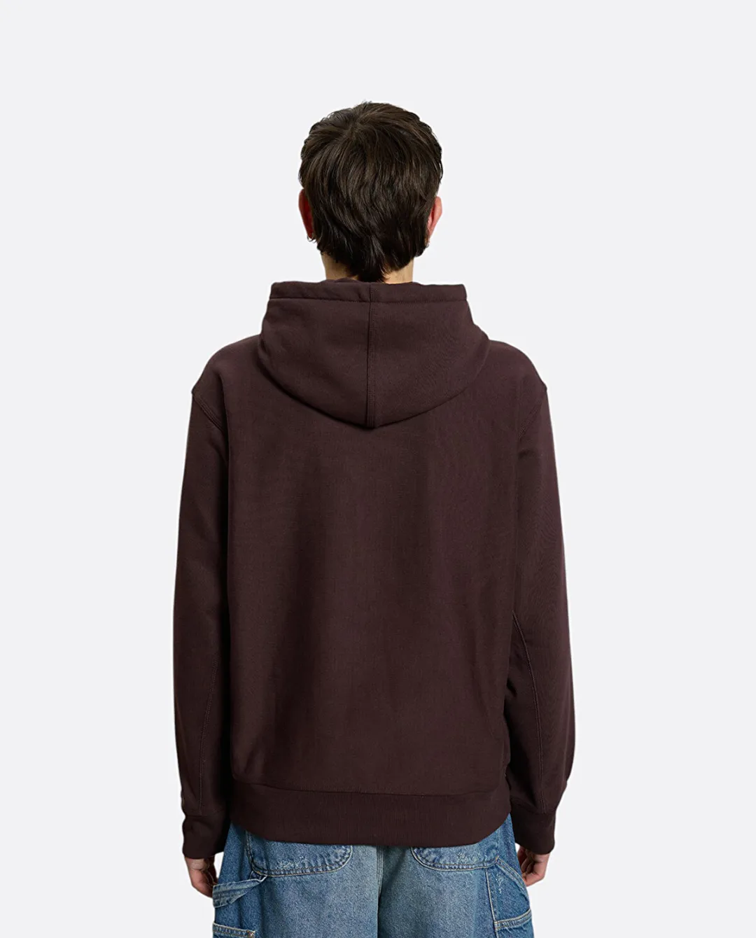 American Script Kahverengi Erkek Kapüşonlu Sweatshirt - 4