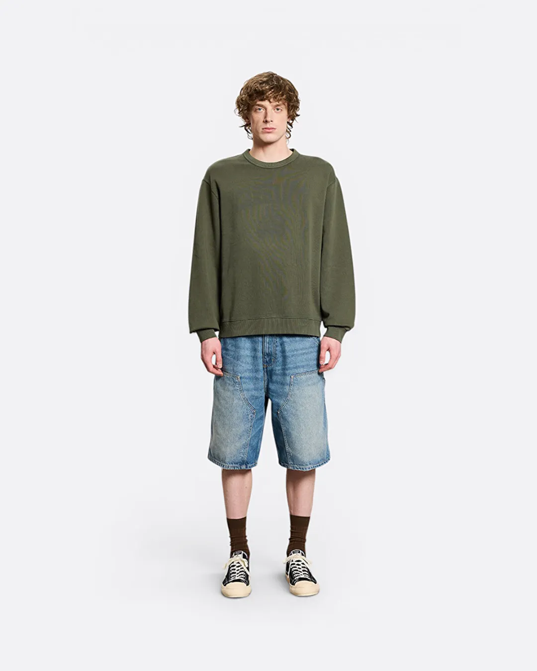 Faded Pond Corps Haki Erkek Sweatshirt - 2
