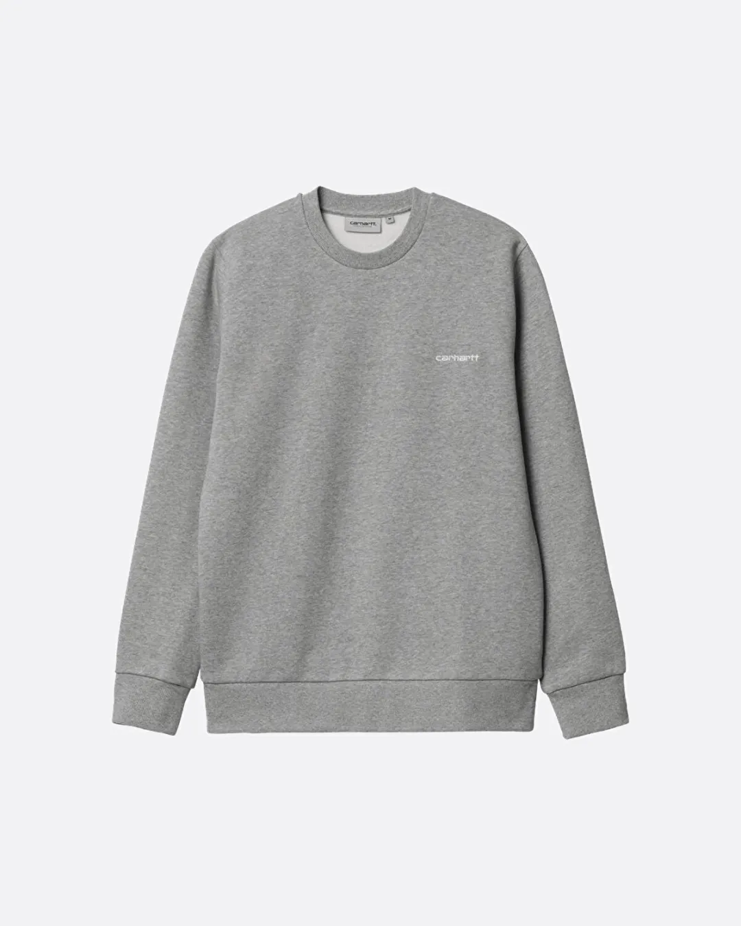 Script Embroidery Gri Erkek Sweatshirt - 1