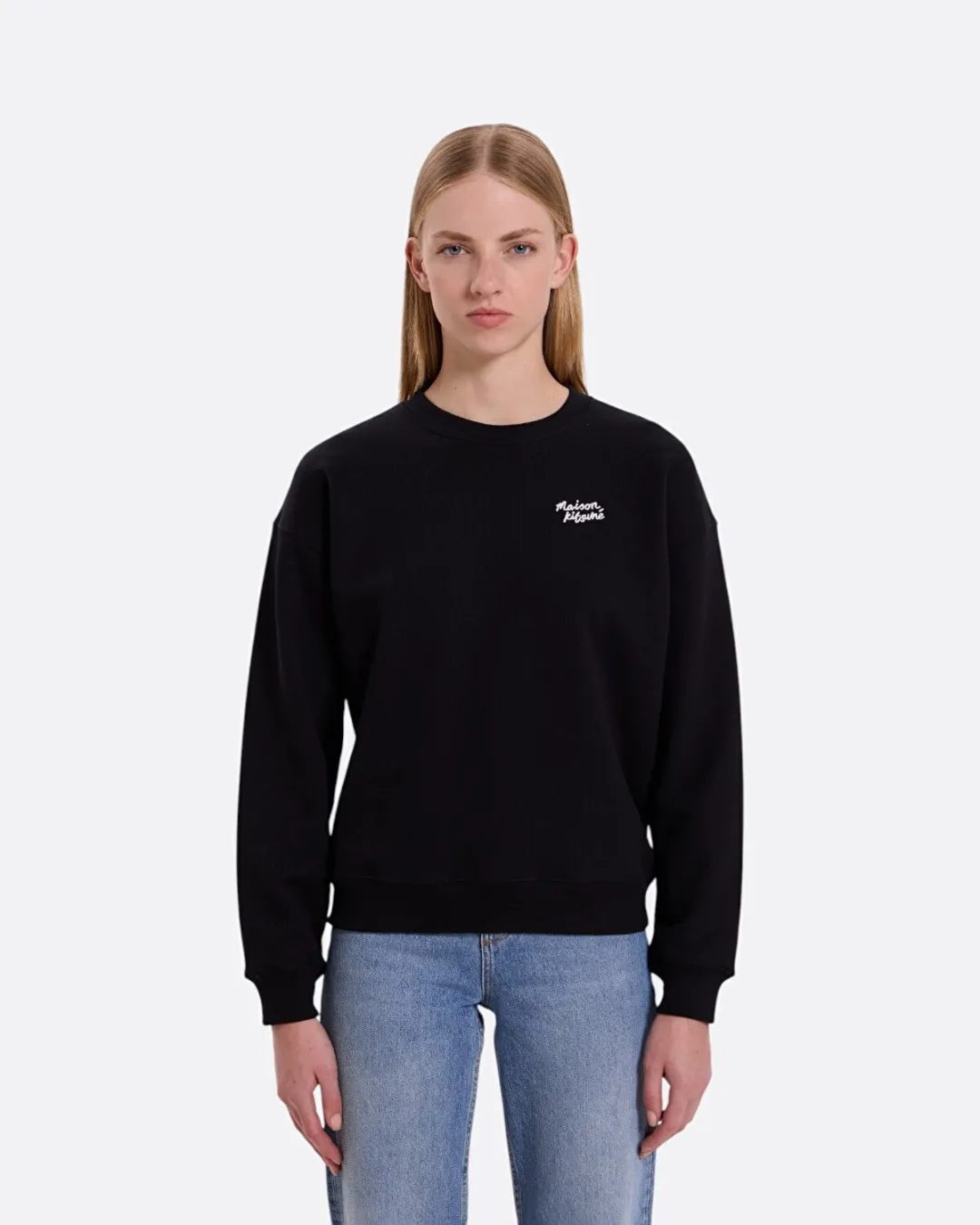 Handwriting Comfort Siyah Swea Kadın T-shirt - 4