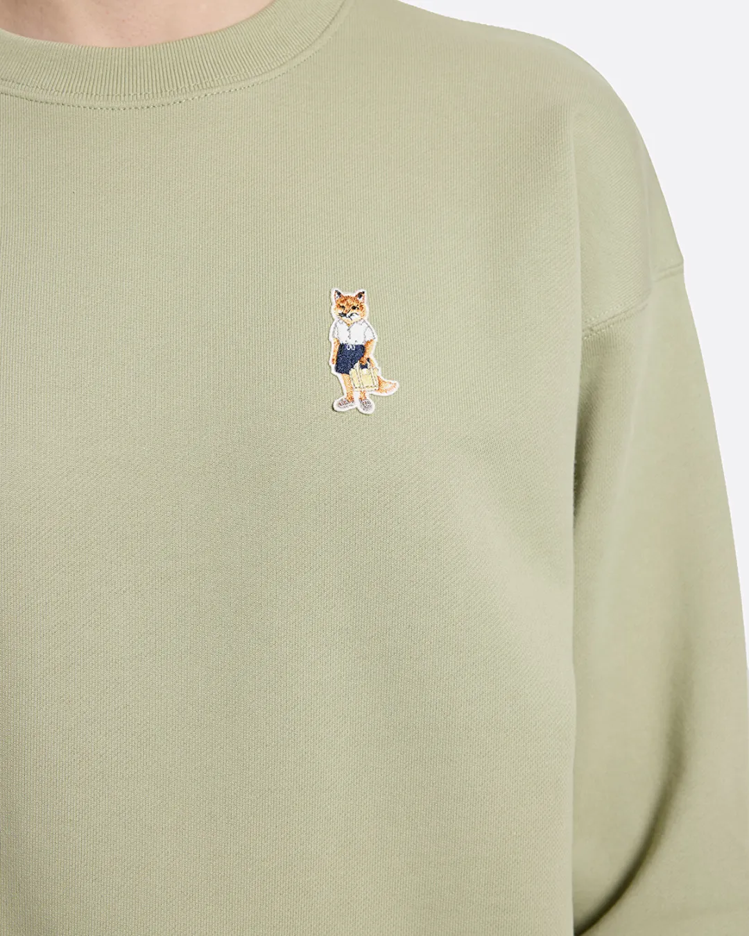 Dressed Fox Comfort Yeşil Kadın Sweatshirt - 5