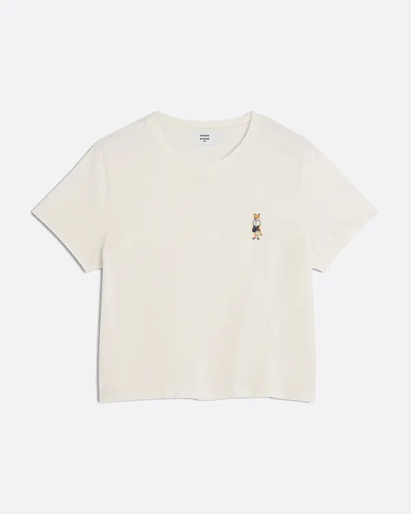 Dressed Fox Baby Beyaz Kadın T-shirt