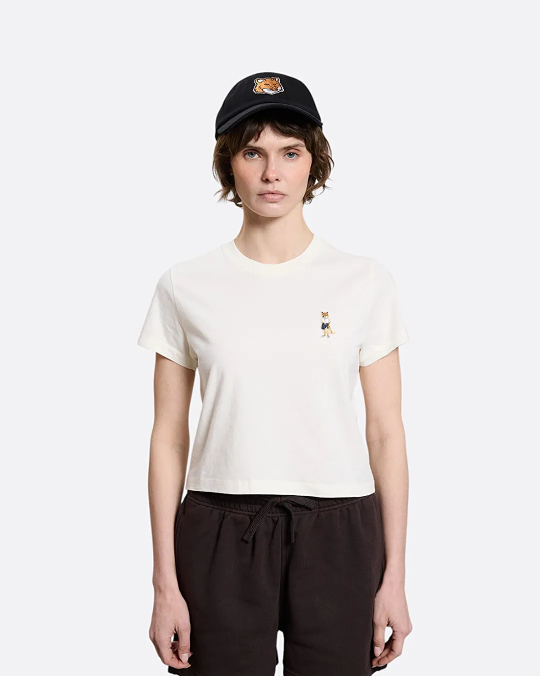 Dressed Fox Baby Beyaz Kadın T-shirt - 3