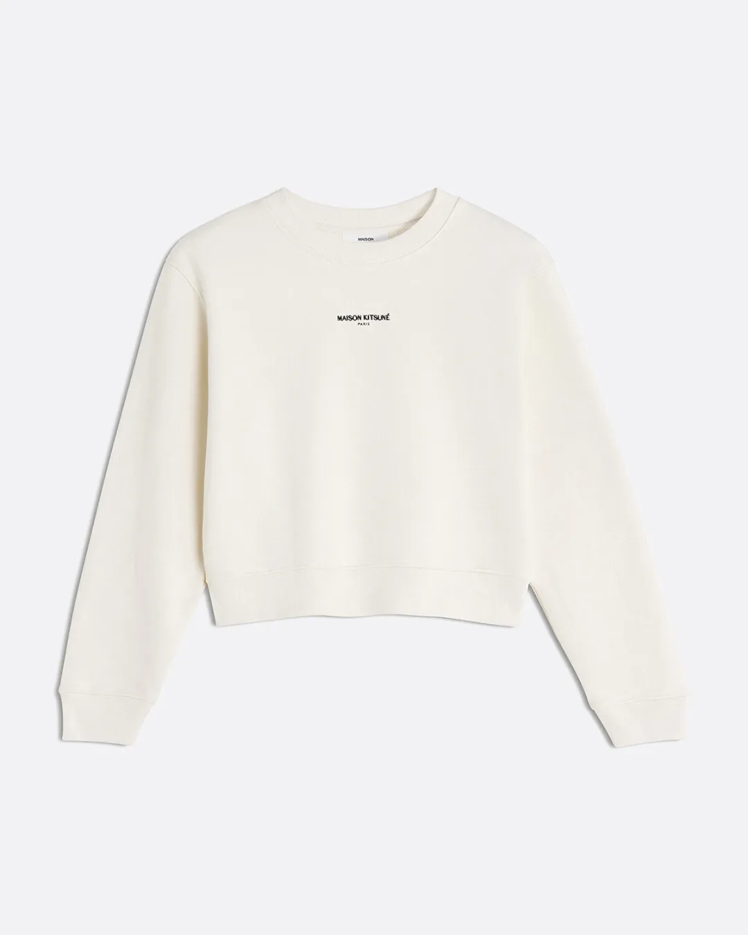Paris Cropped Bej Kadın Sweatshirt - 1