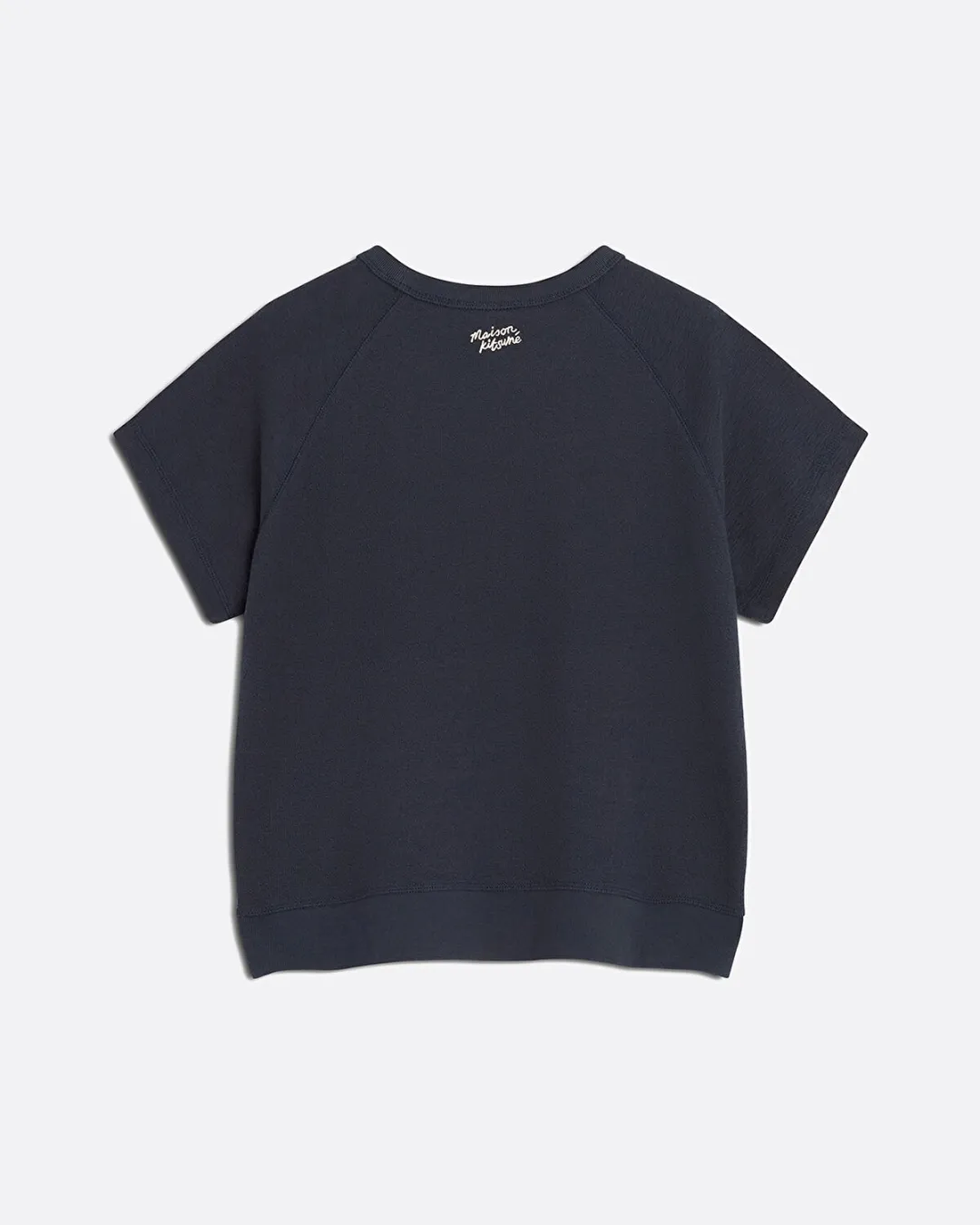 Textured Lacivert Kadın T-shirt - 0