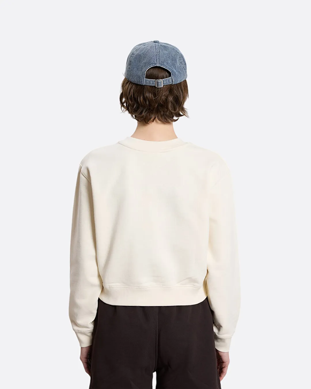 Paris Cropped Bej Kadın Sweatshirt - 4