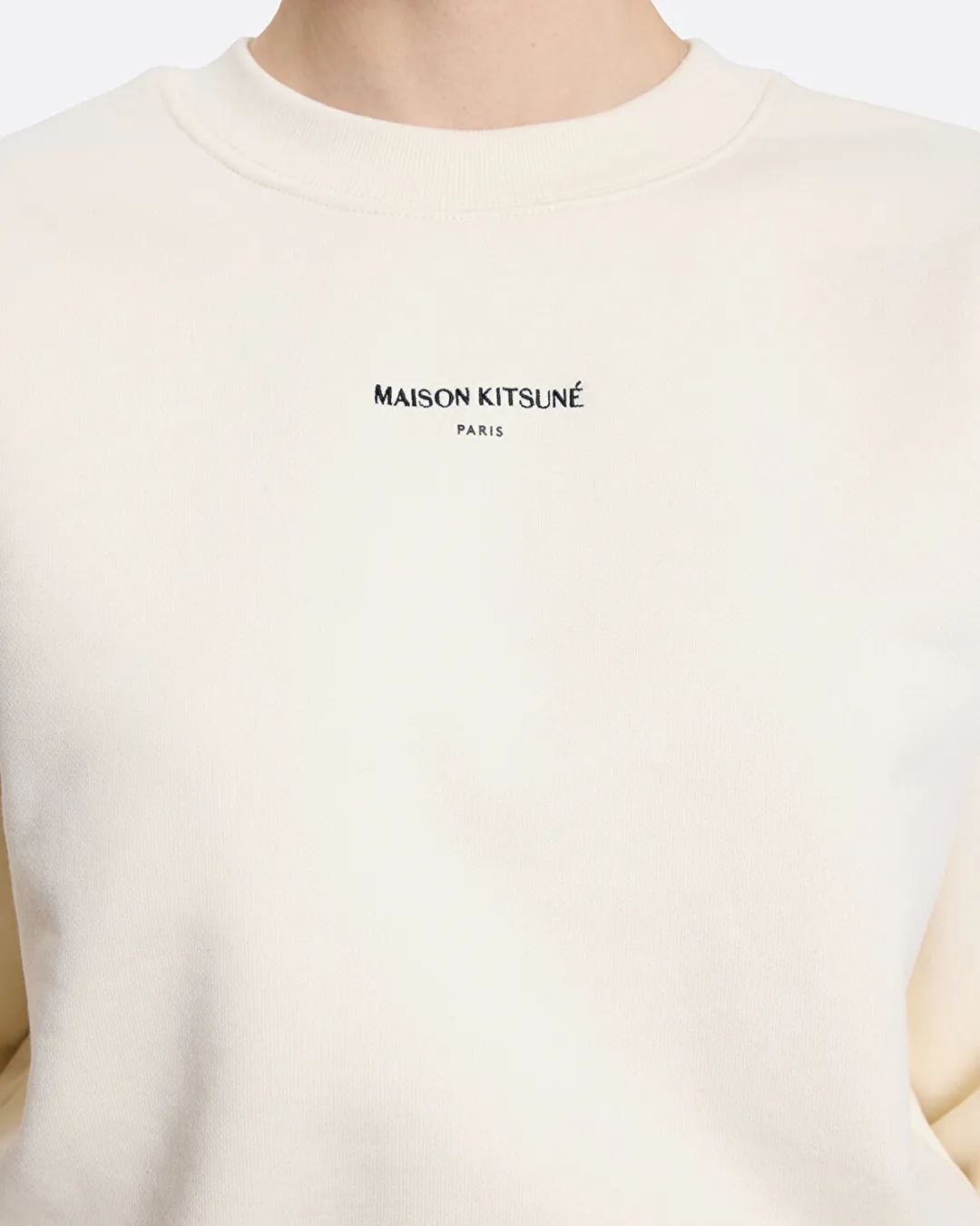 Paris Cropped Bej Kadın Sweatshirt - 5