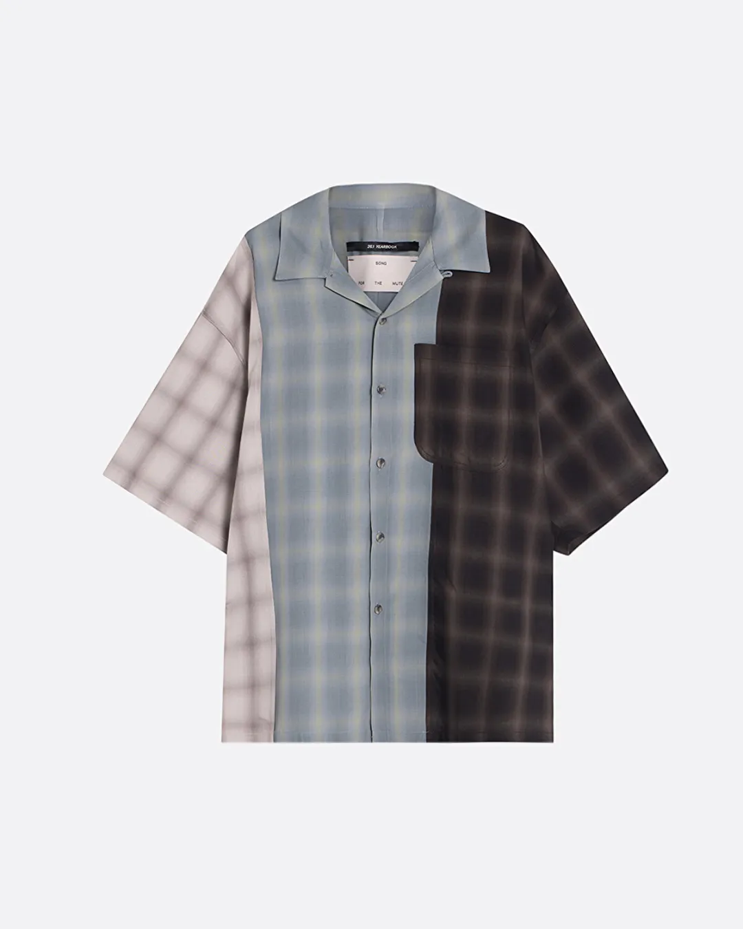 Button Up Gym Mavi-Siyah Erkek Gömlek - 1