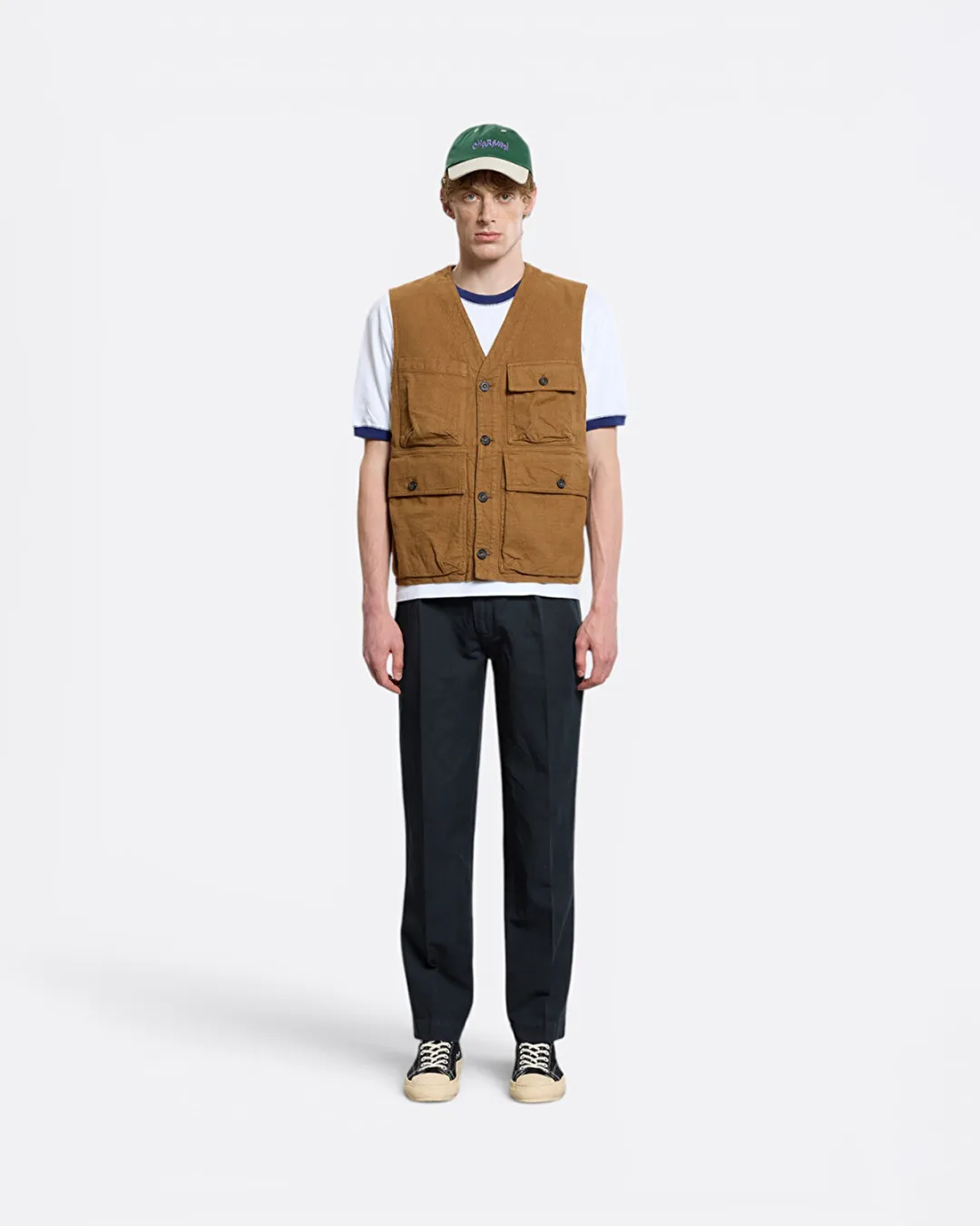 Utility Vest Kahverengi Erkek Yelek - 2