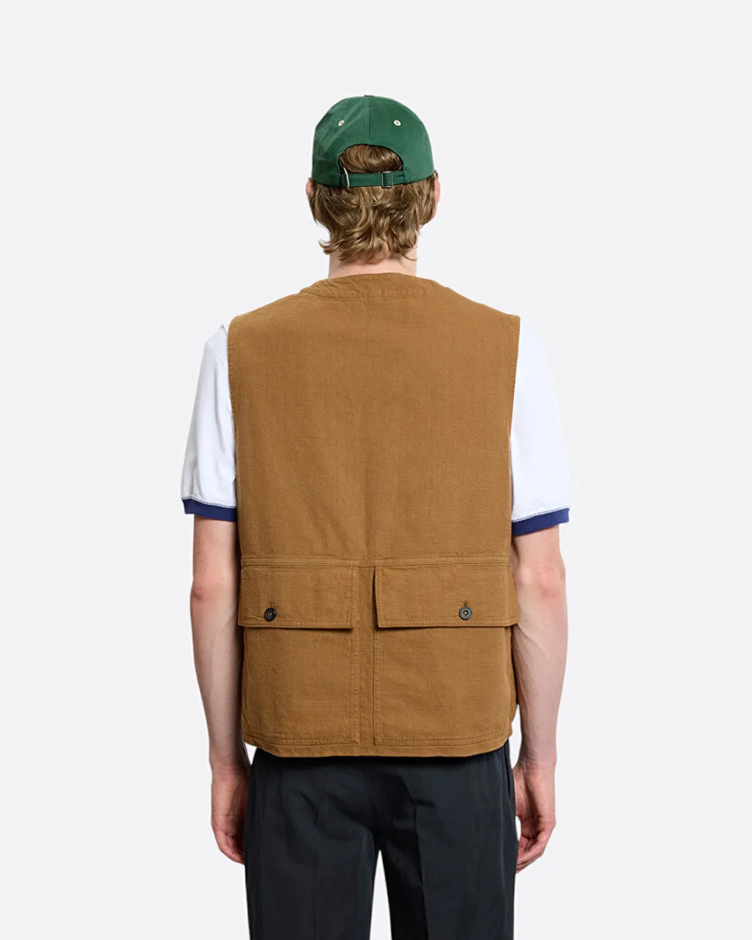 Utility Vest Kahverengi Erkek Yelek - 4