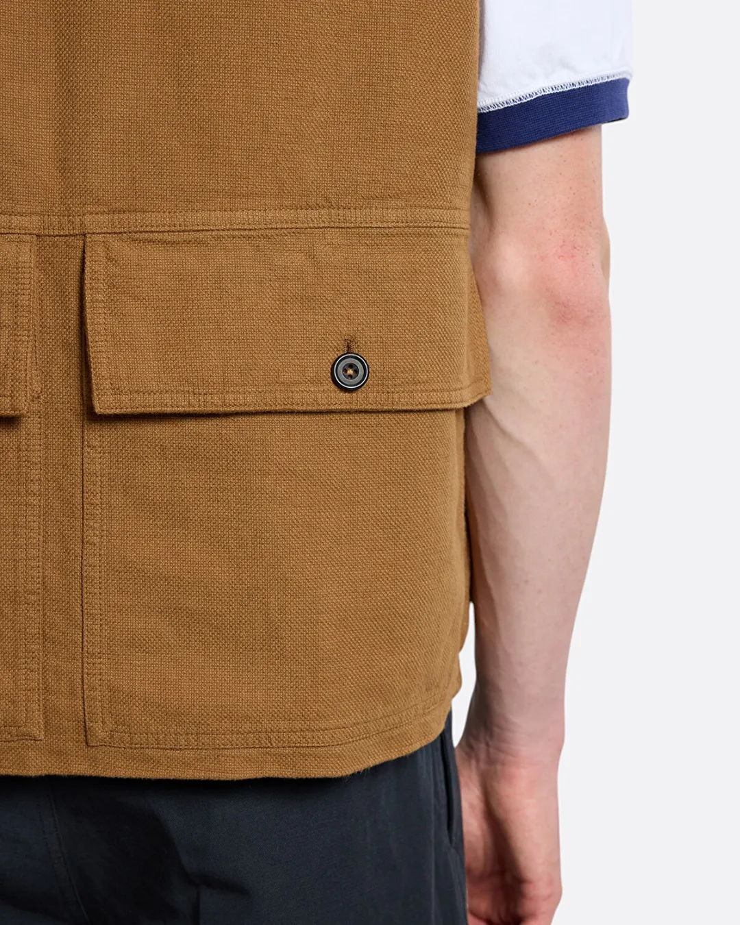 Utility Vest Kahverengi Erkek Yelek - 0