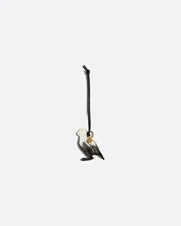 Puffin Charm Siyah Çanta Aksesuarı