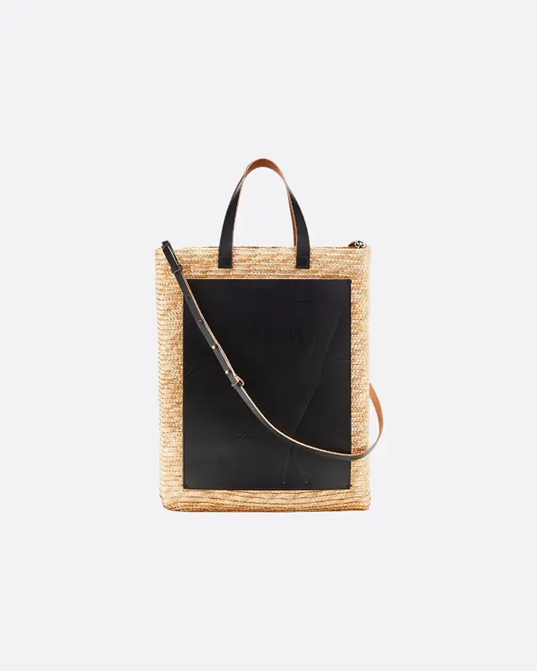 Straw Shopper Sarı Kadın Tote Çanta