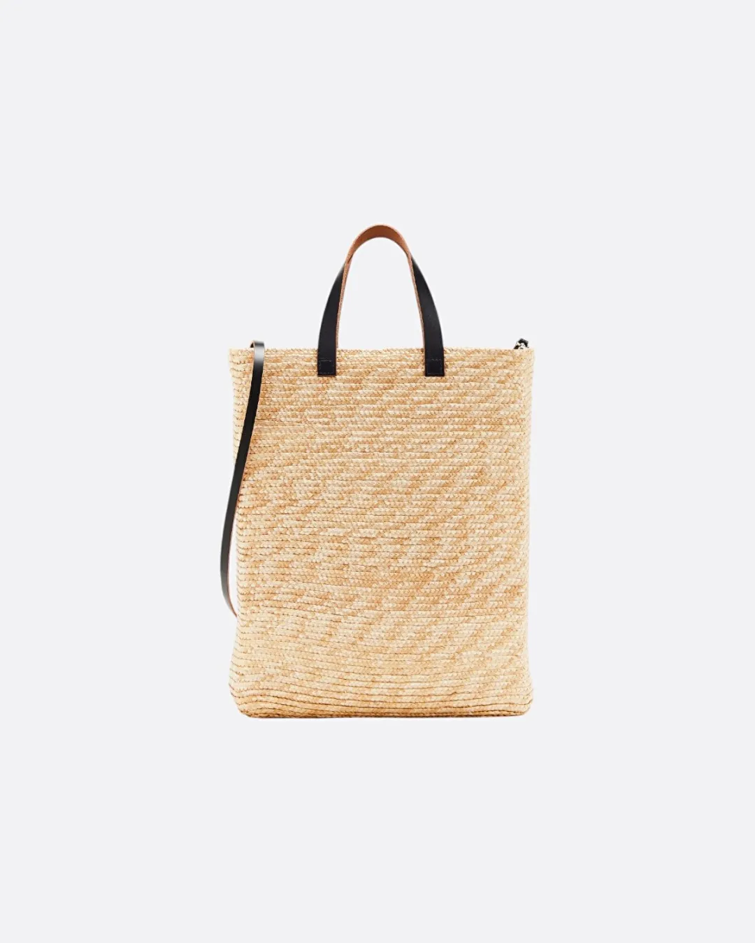 Straw Shopper Sarı Kadın Tote Çanta - 2