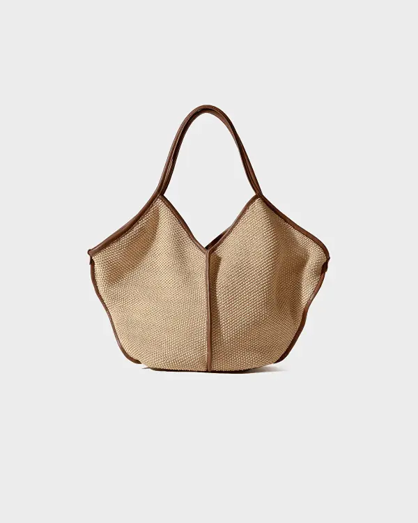 Calella Soft Raffia Naturel Kadın Tote Çanta