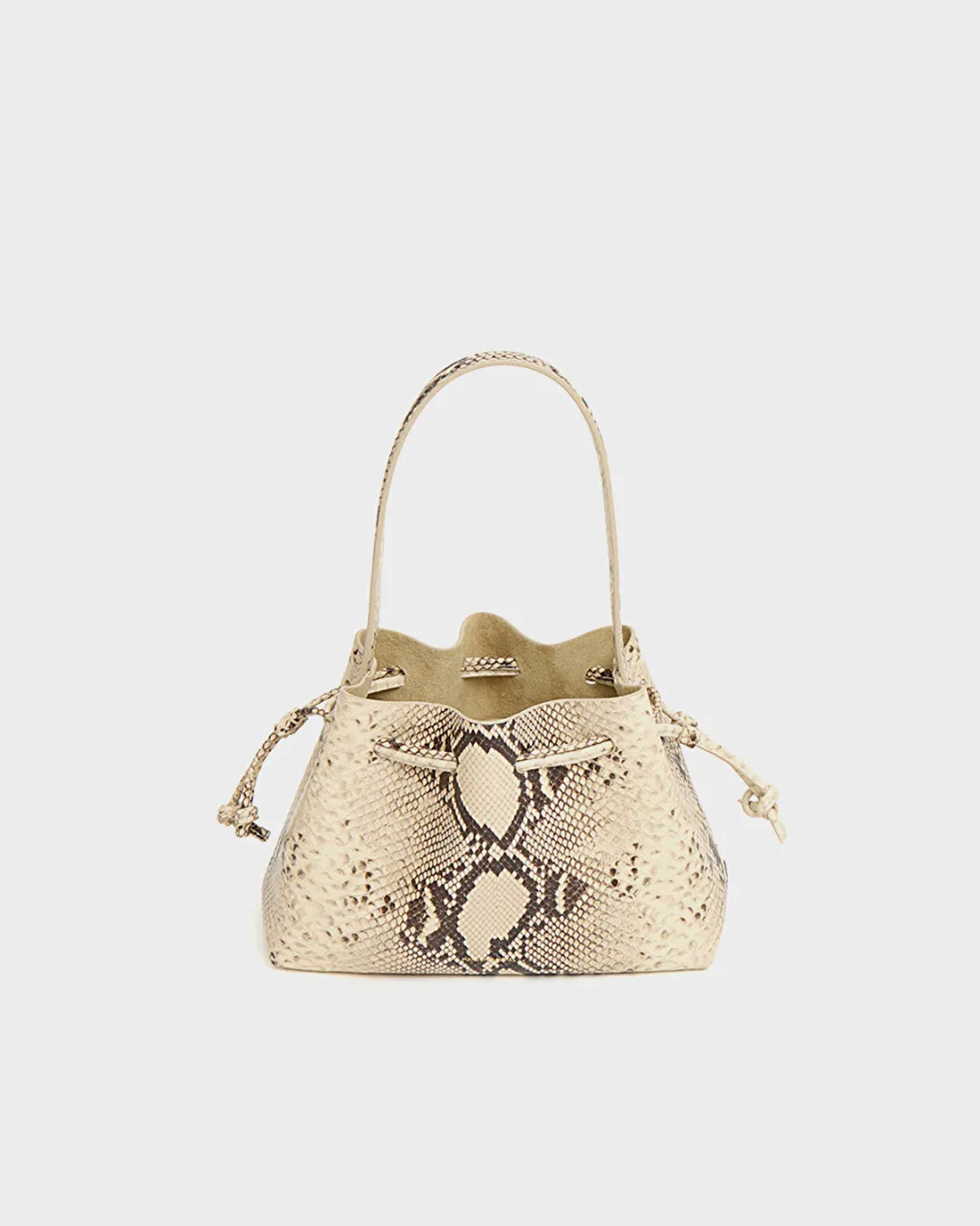 Drawstring Pouchette Naturel Kadın Çanta - 3