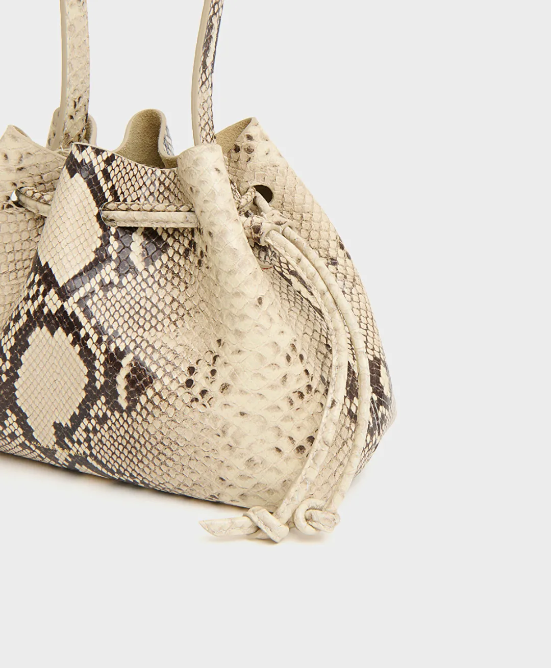 Drawstring Pouchette Naturel Kadın Çanta - 0