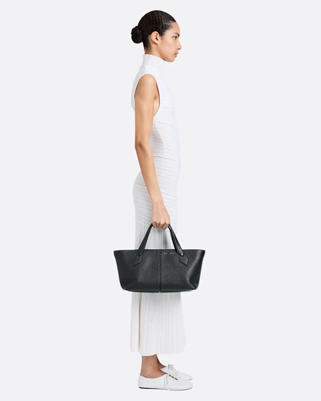East West Chelsea Siyah Kadın Tote Çanta - 5