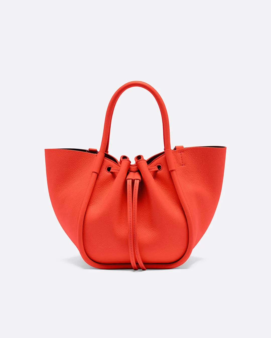 Small Ruched Turuncu Kadın Tote Çanta - 3