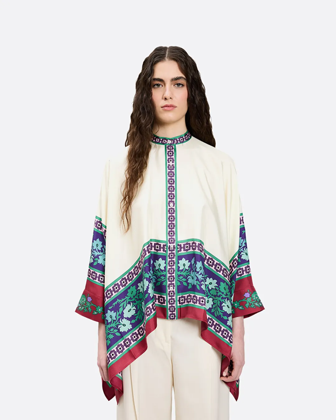 Foulard Kırmızı Kadın Gömlek - 4