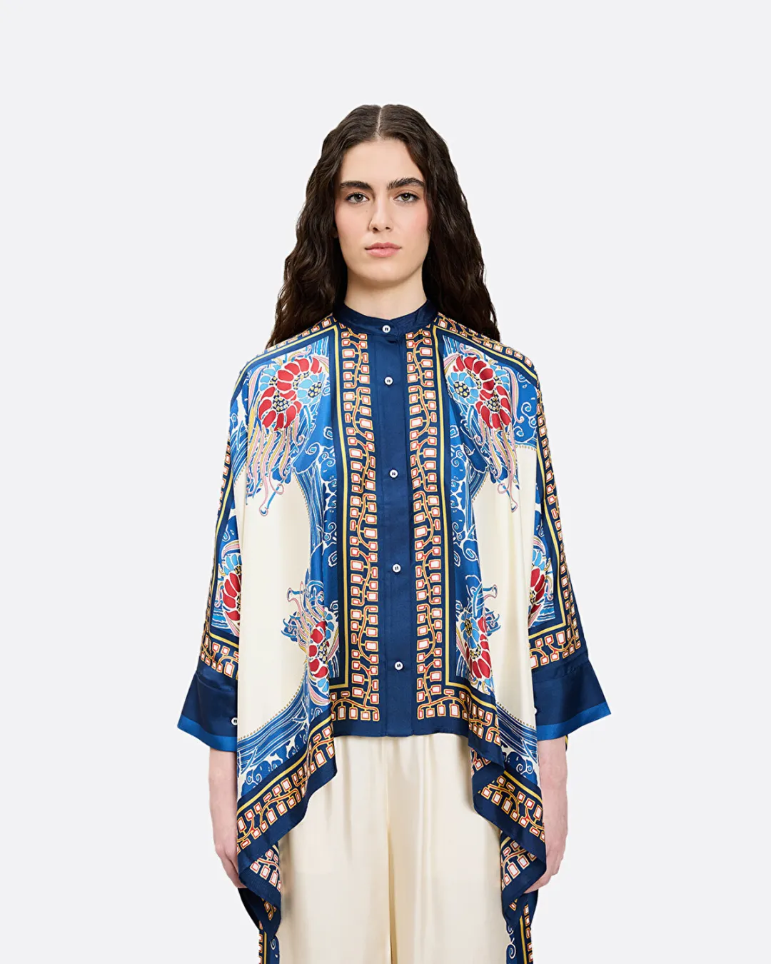 Foulard Çok Renkli Kadın Gömlek - 5