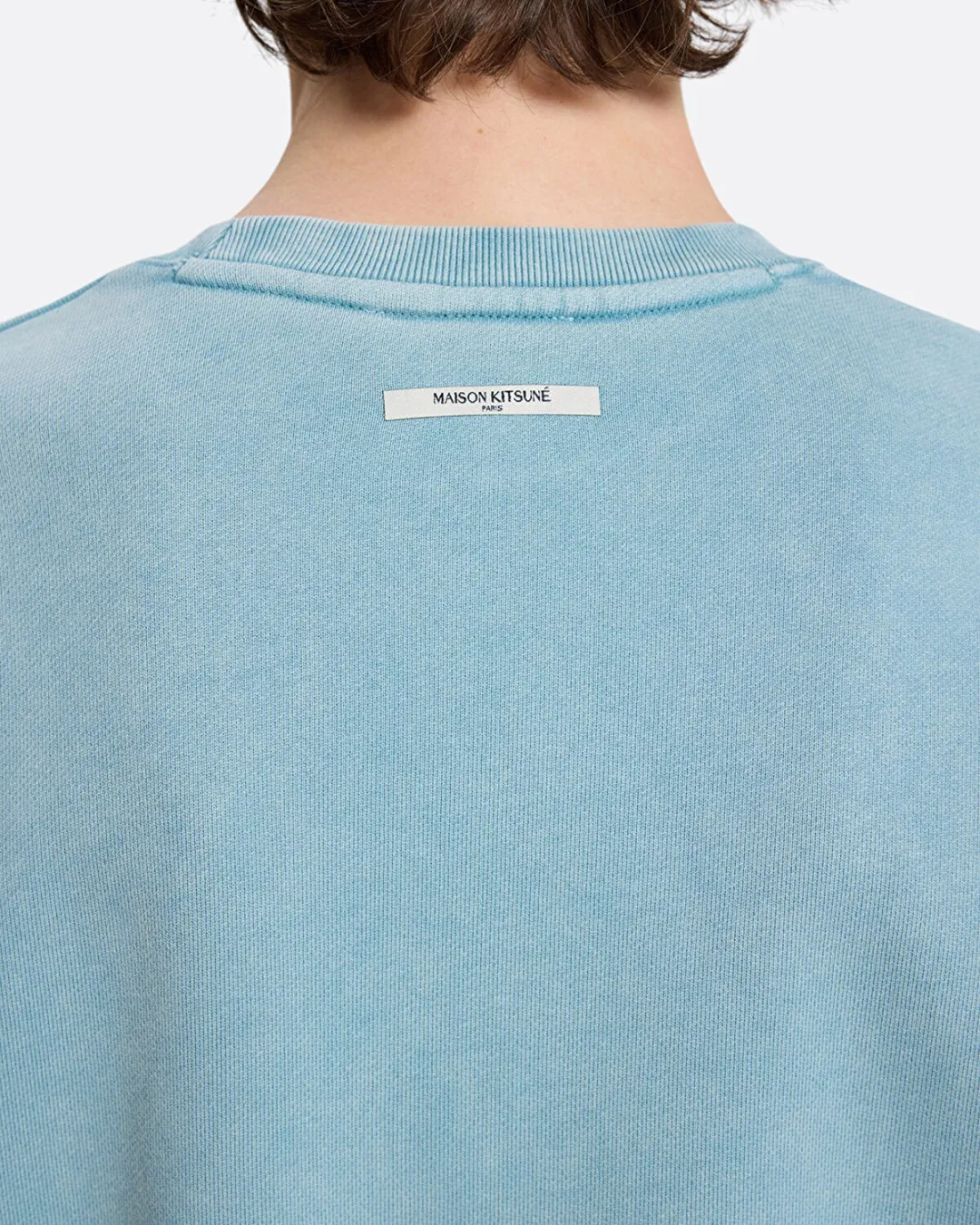 Fountain Stamp Faded Relaxed Mavi Kadın Sweatshirt - 6