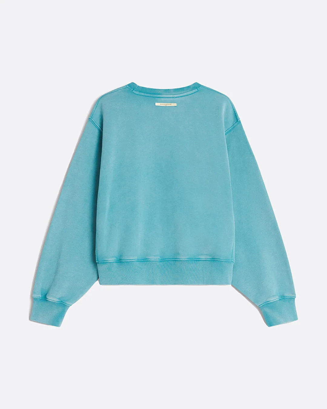 Fountain Stamp Faded Relaxed Mavi Kadın Sweatshirt - 0