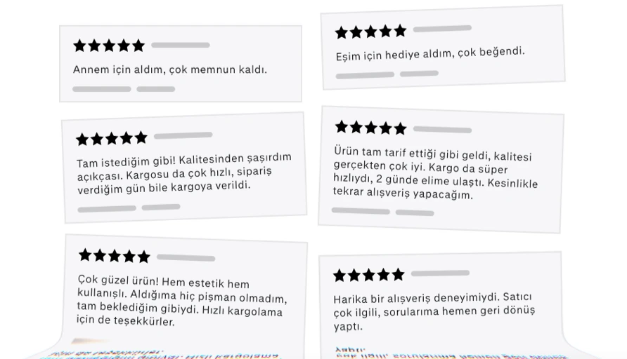Müşteri yorumları