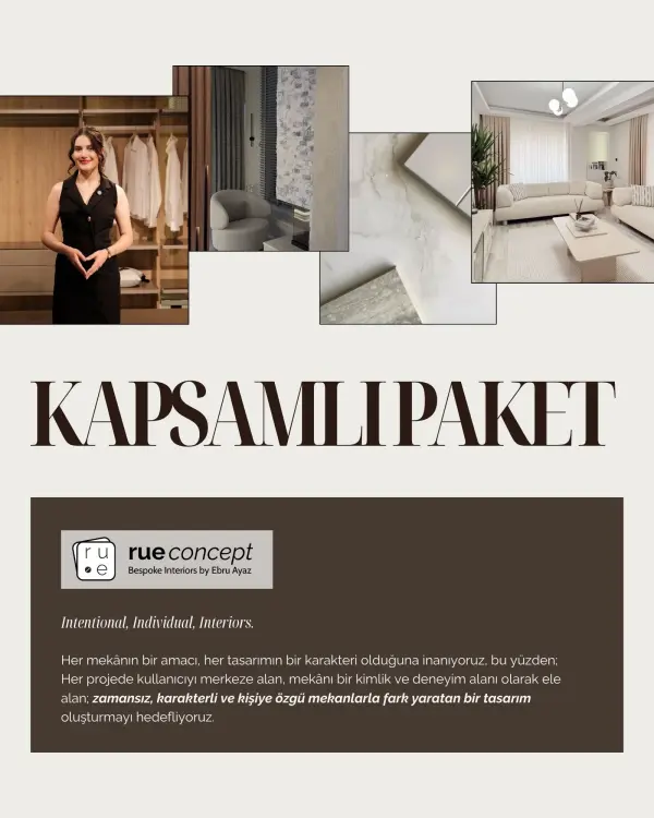 Kapsamlı Paket : Online İçmimarlık ve Dekorasyon Hizmeti