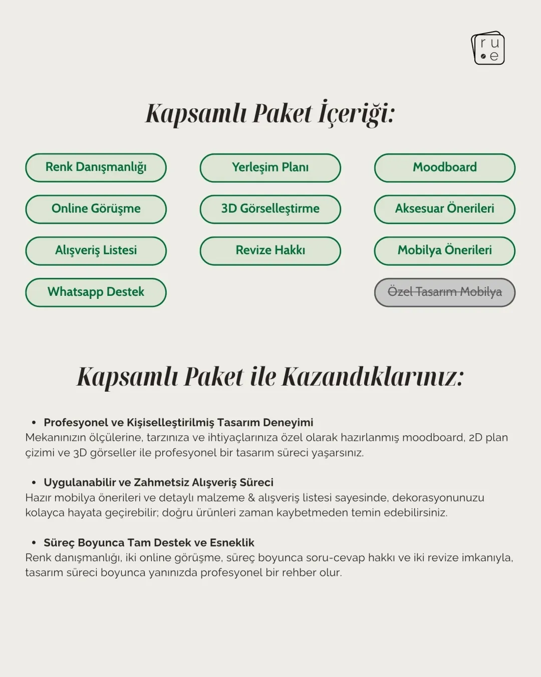 Kapsamlı Paket: Online İç Mimarlık ve Dekorasyon Hizmeti - 2