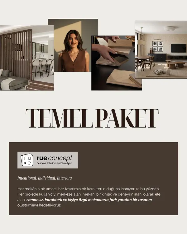 Temel Paket : Online İçmimarlık ve Dekorasyon Hizmeti