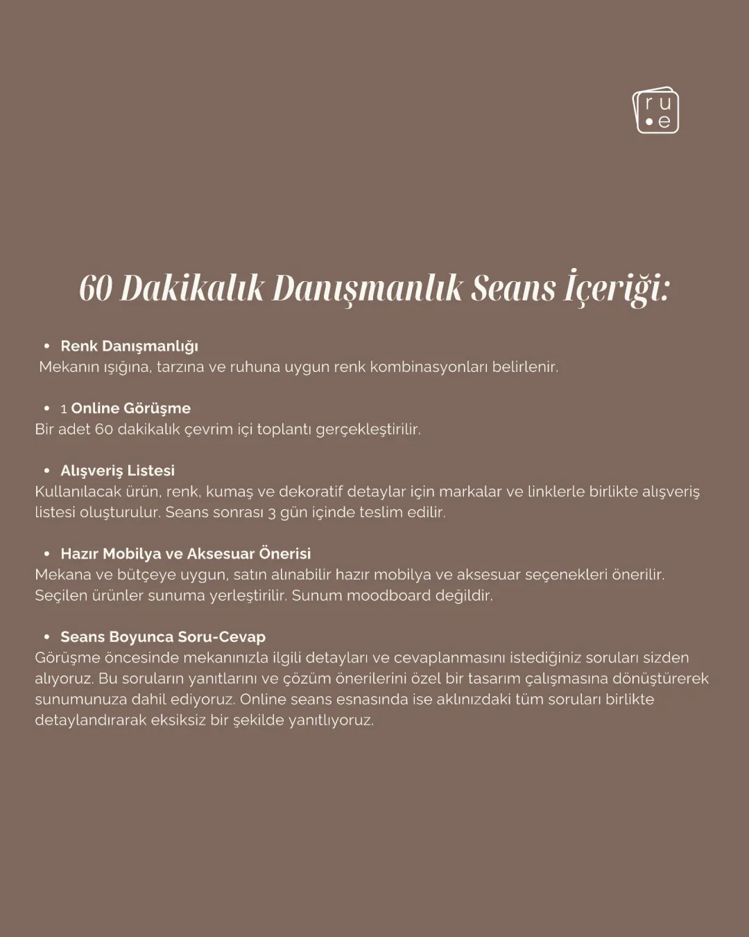 60 Dakikalık Danışmanlık Seansı: Online Danışmanlık ve Mekan Analizi - 4