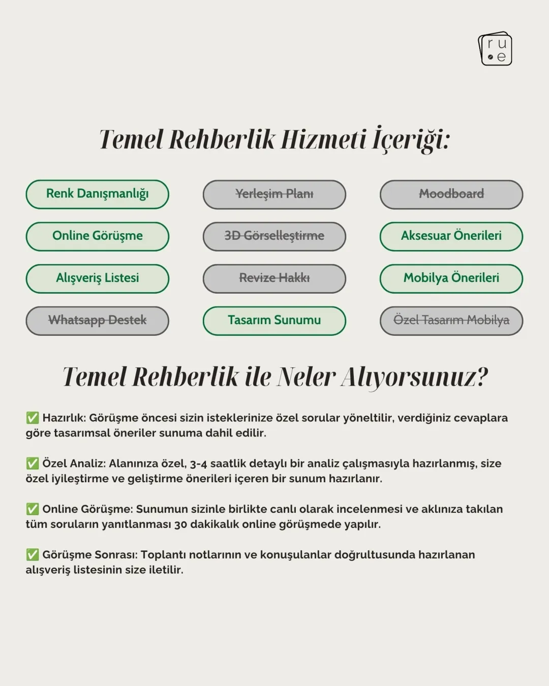 Temel Rehberlik : Online Danışmanlık ve Mekan Analizi - 2