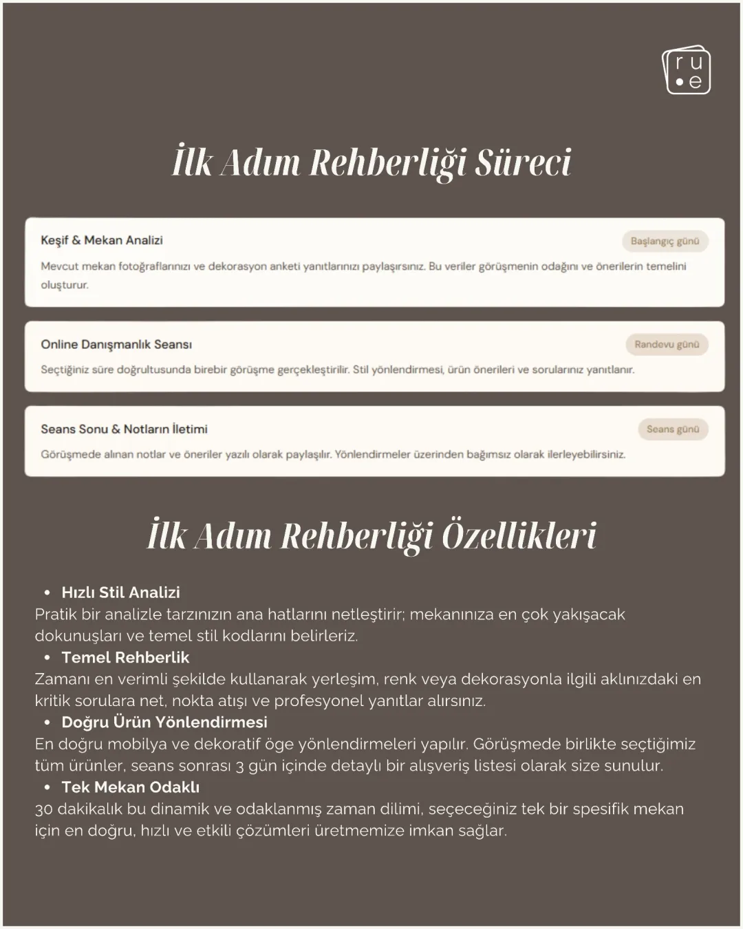İlk Adım Rehberliği : Online Danışmanlık ve Mekan Analizi - 4
