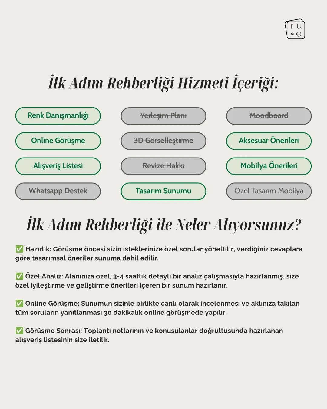 İlk Adım Rehberliği : Online Danışmanlık ve Mekan Analizi - 2