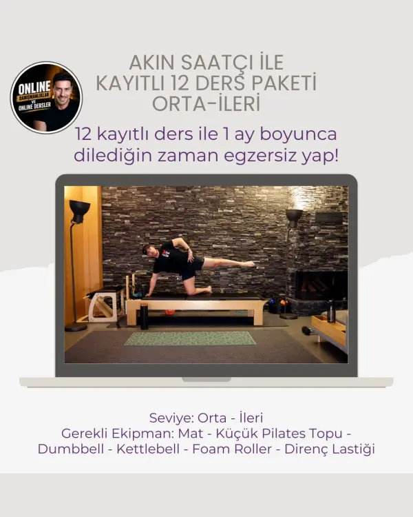 Akın Saatçi ile Aylık 12 Ders Paketi (Orta-İleri Seviye)