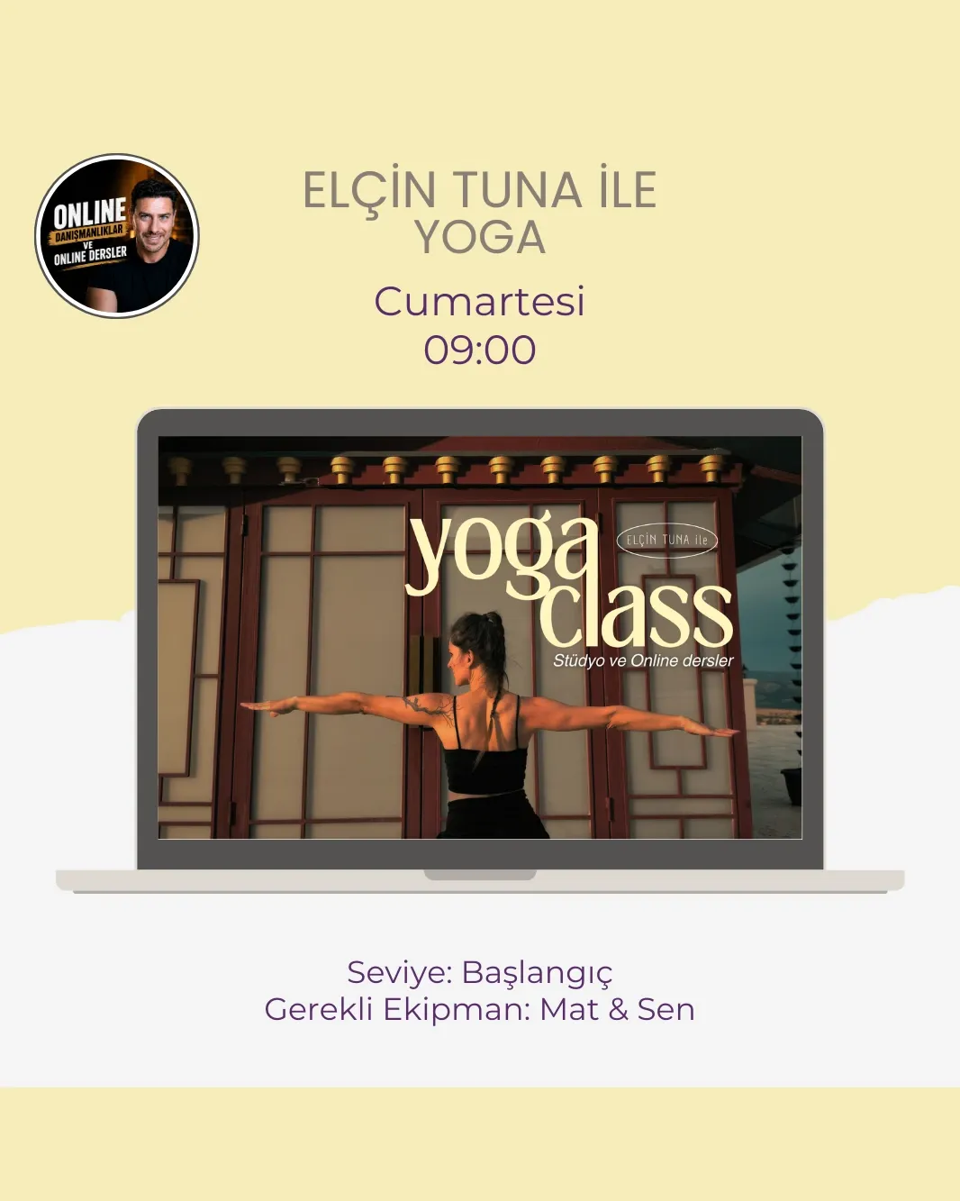 Elçin Tuna ile 1 Ay Canlı Yoga Dersleri - Temmuz 2026 - 0