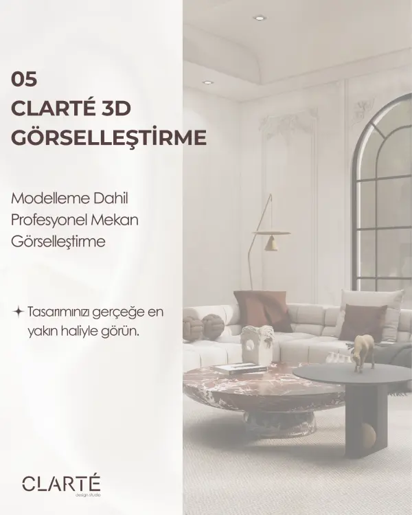 Modelleme Dahil Profesyonel Mekan Görselleştirme