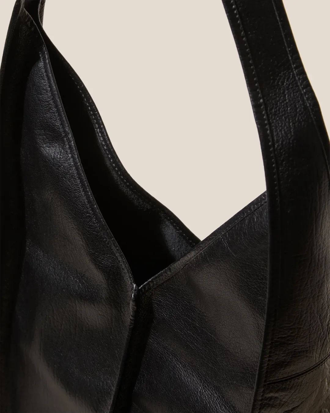 Calella Crossbody Tumbled Siyah Kadın Omuz Çantası - 4