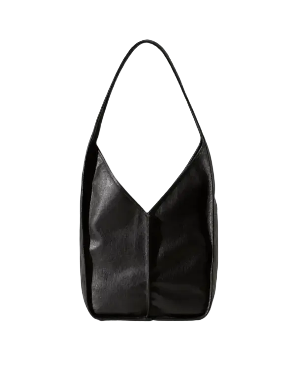 Calella Crossbody Tumbled Siyah Kadın Omuz Çantası