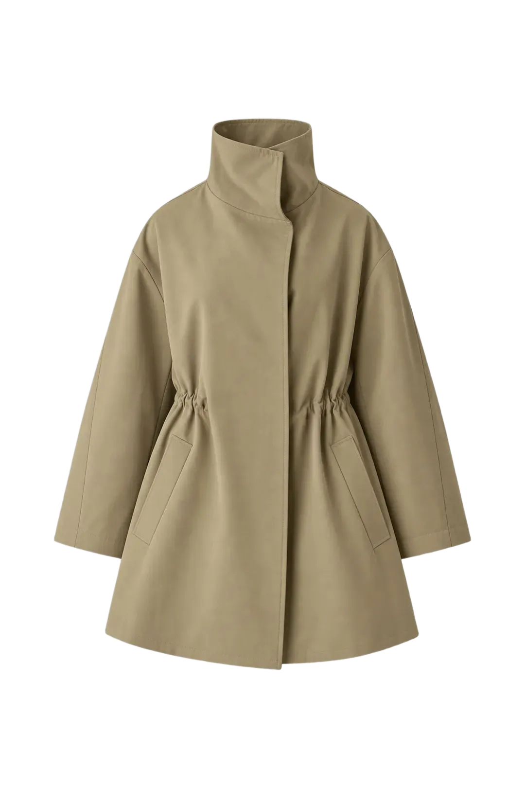 Haki Raina Gabardin Trençkot - 1